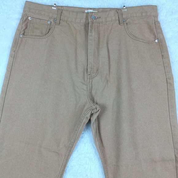Member's Property‎ Mens Jeans Straight Leg Tan Denim Relaxed Fit High Rise 44x32 - Picture 9 of 13